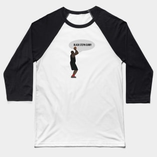 Shaq O'neal - Black Steph Curry Baseball T-Shirt